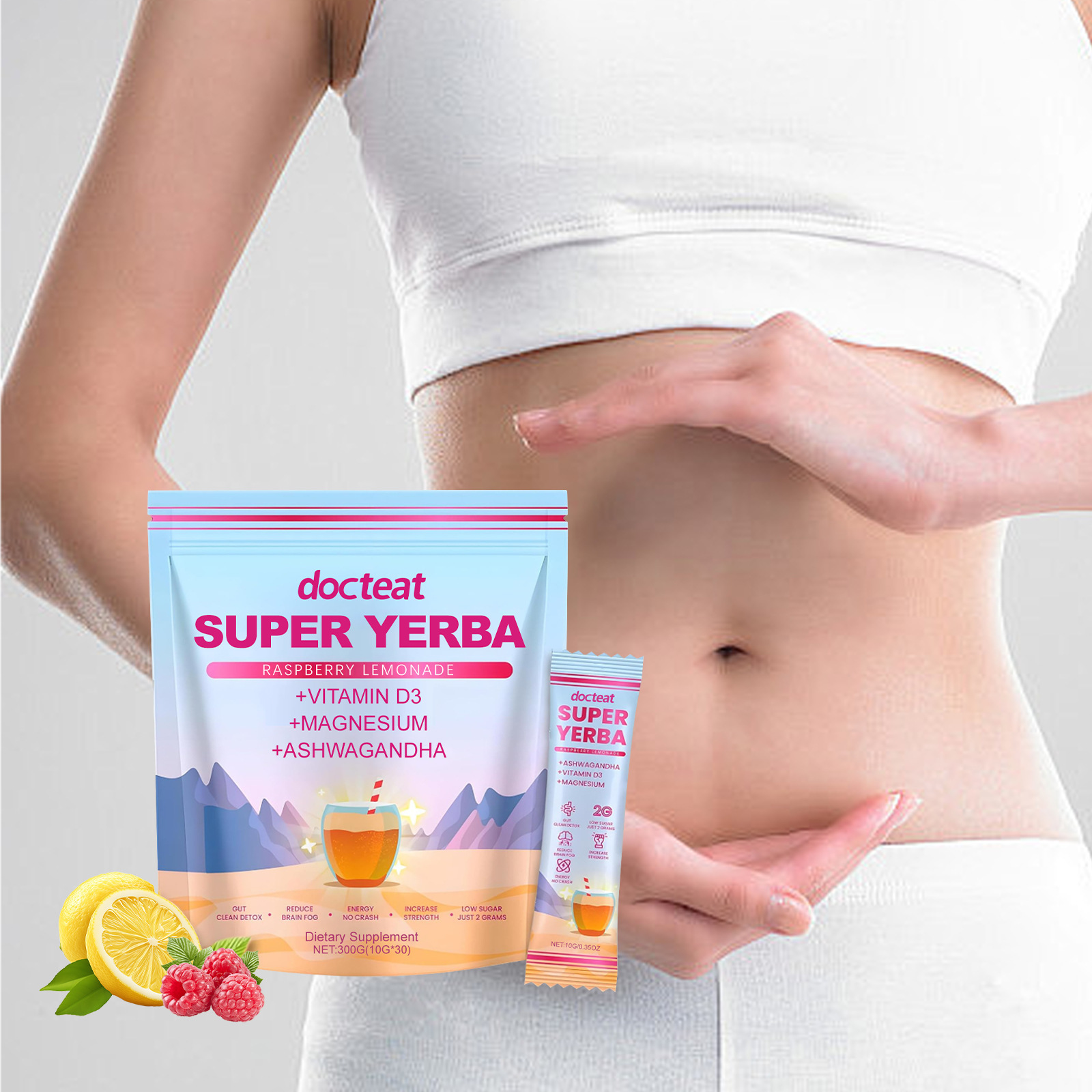 Yerba Mate Powder Dietary Supplement