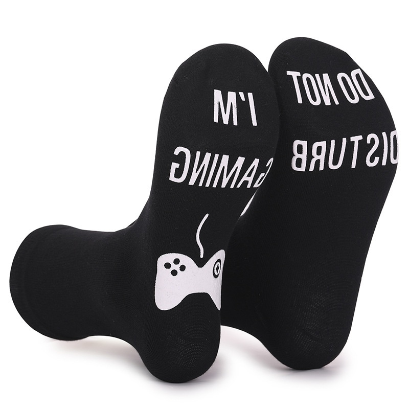 Letter Printing Pure Cotton Socks - Image 7