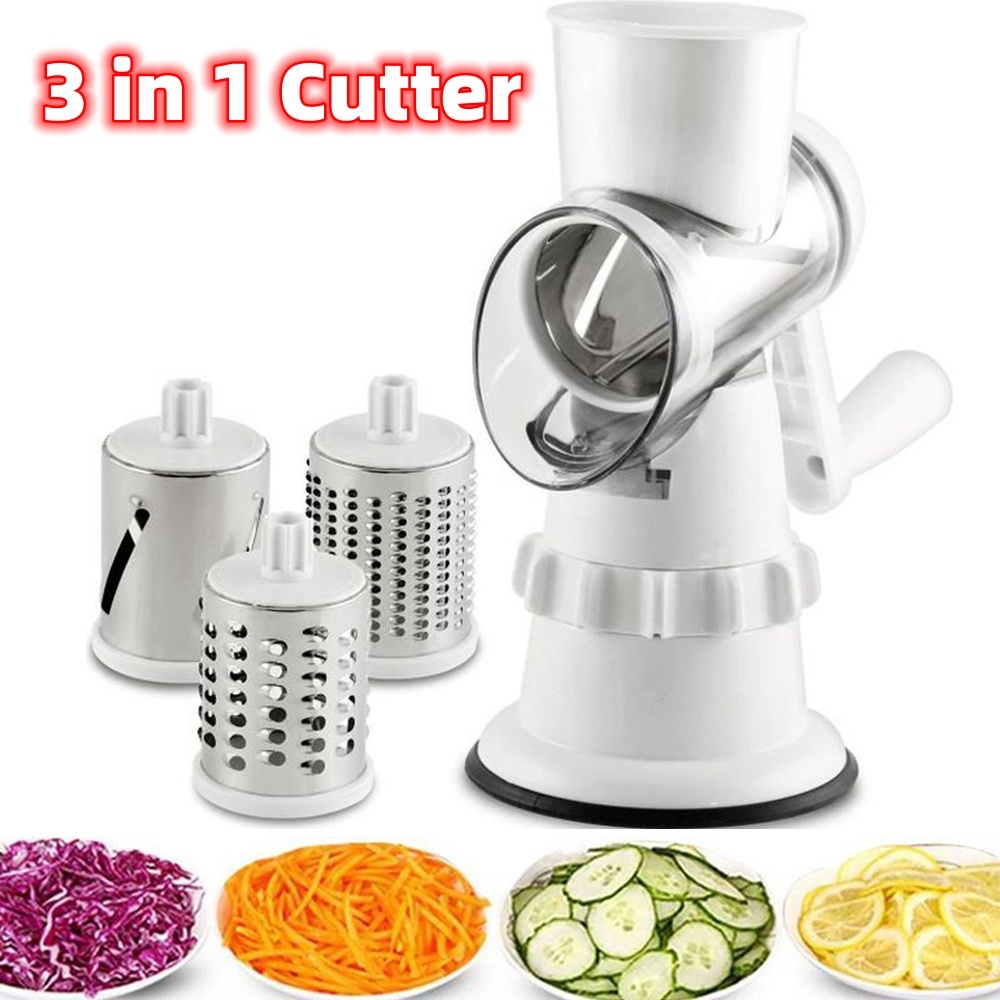 3 In 1 Manual Kitchen Vegetable Slicer & Cutter