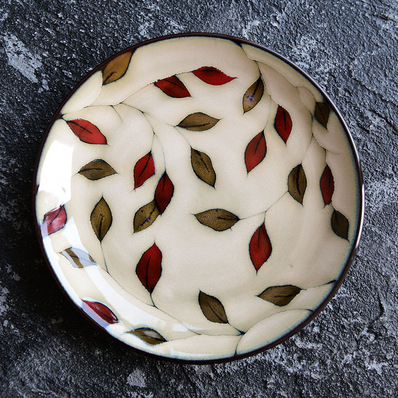 Western Botanical Print Dessert Plates