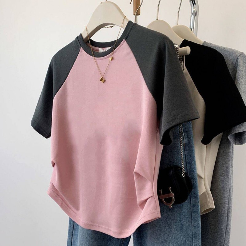 Women's Short Sleeve Crew Neck Top - Image 2