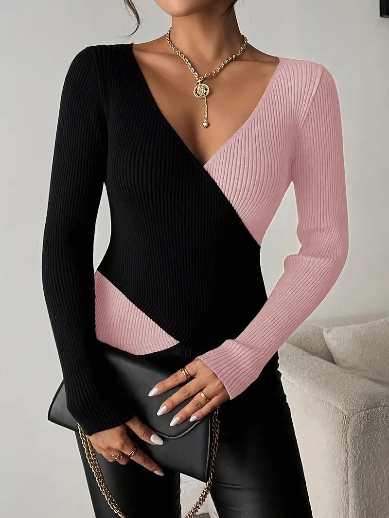 Mixed Color Stripe Knitwear - Image 4