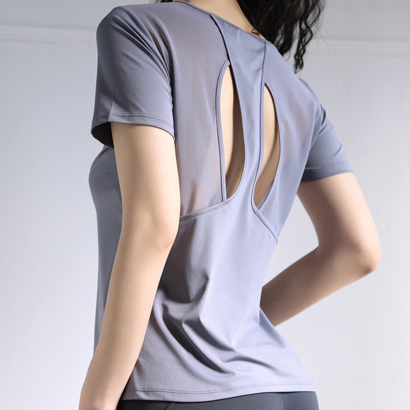 Short Sleeve Yoga Gym Sports Top - Image 4