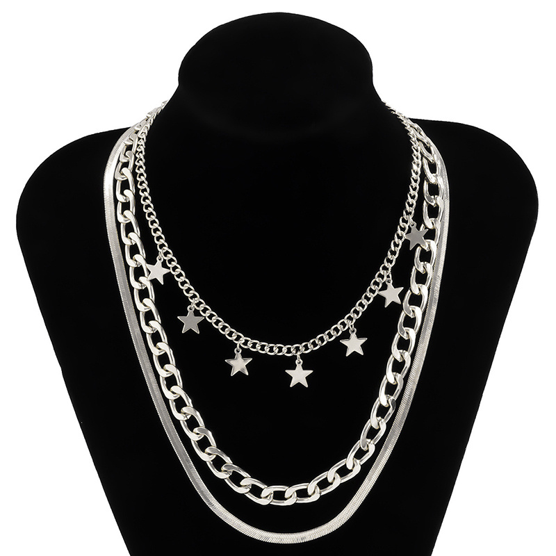 Multilayer Star Choker Necklace - Image 5