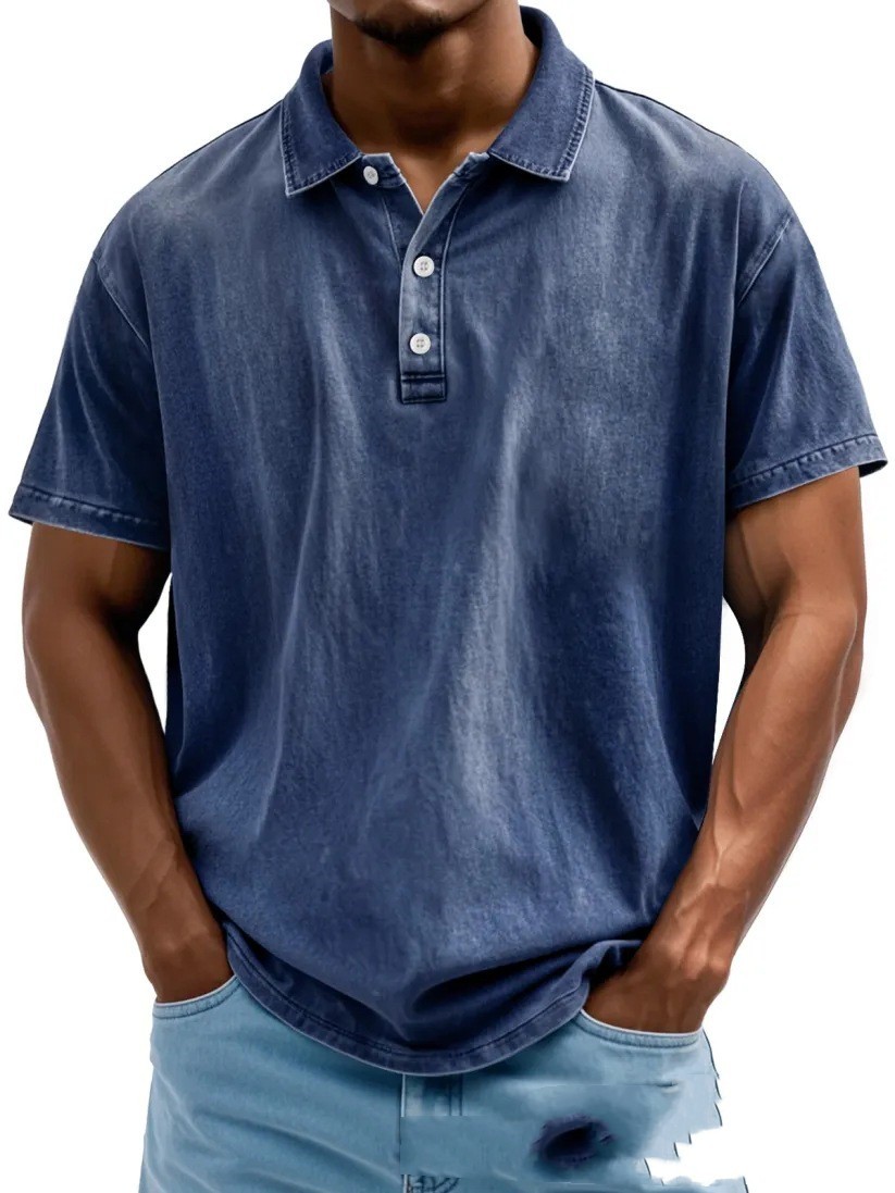 Distressed Lapel Short Sleeve - Image 8