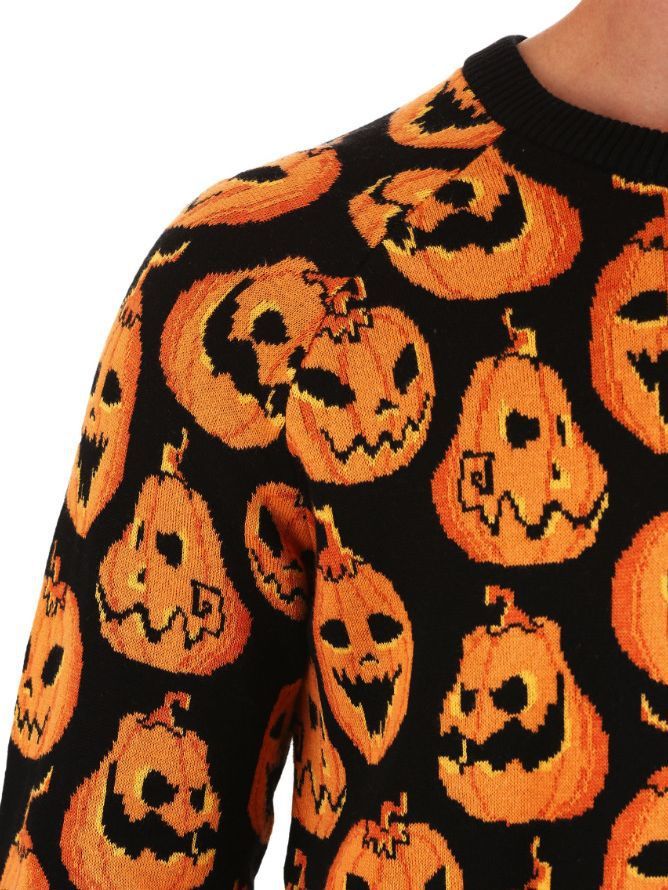 Pumpkin Jacquard Knitwear - Image 8