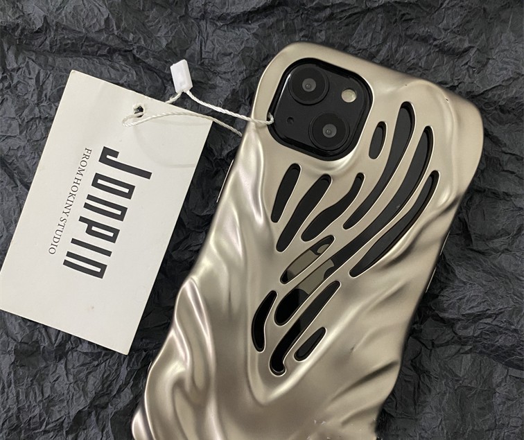 Titanium Gray Wind Hollowed Out Phone Case - Image 2