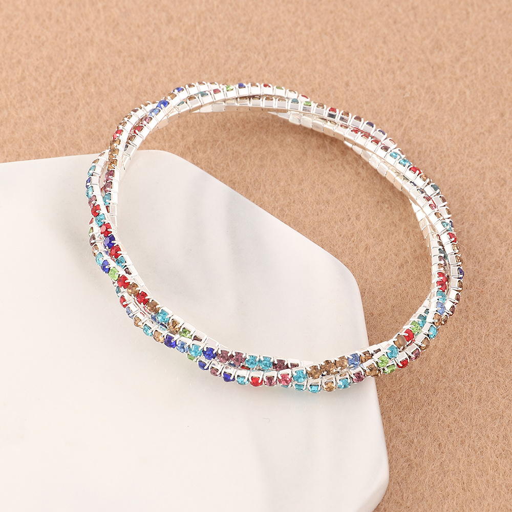Multilayer Rhinestone Bracelet - Image 2