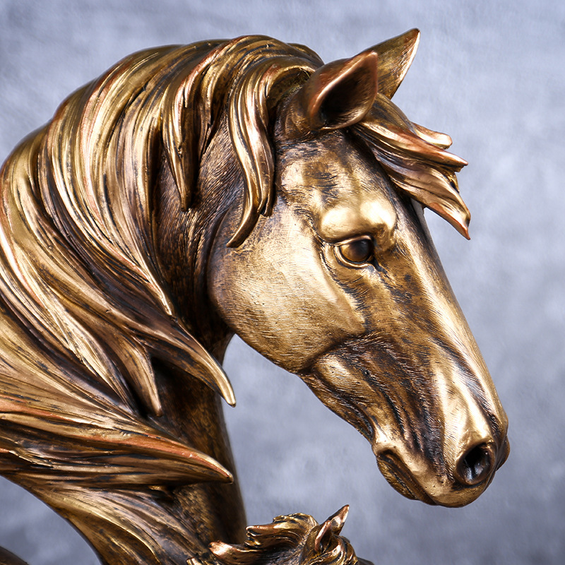 Trongwell Home Decor Bronze Horse Sculpture - Image 6