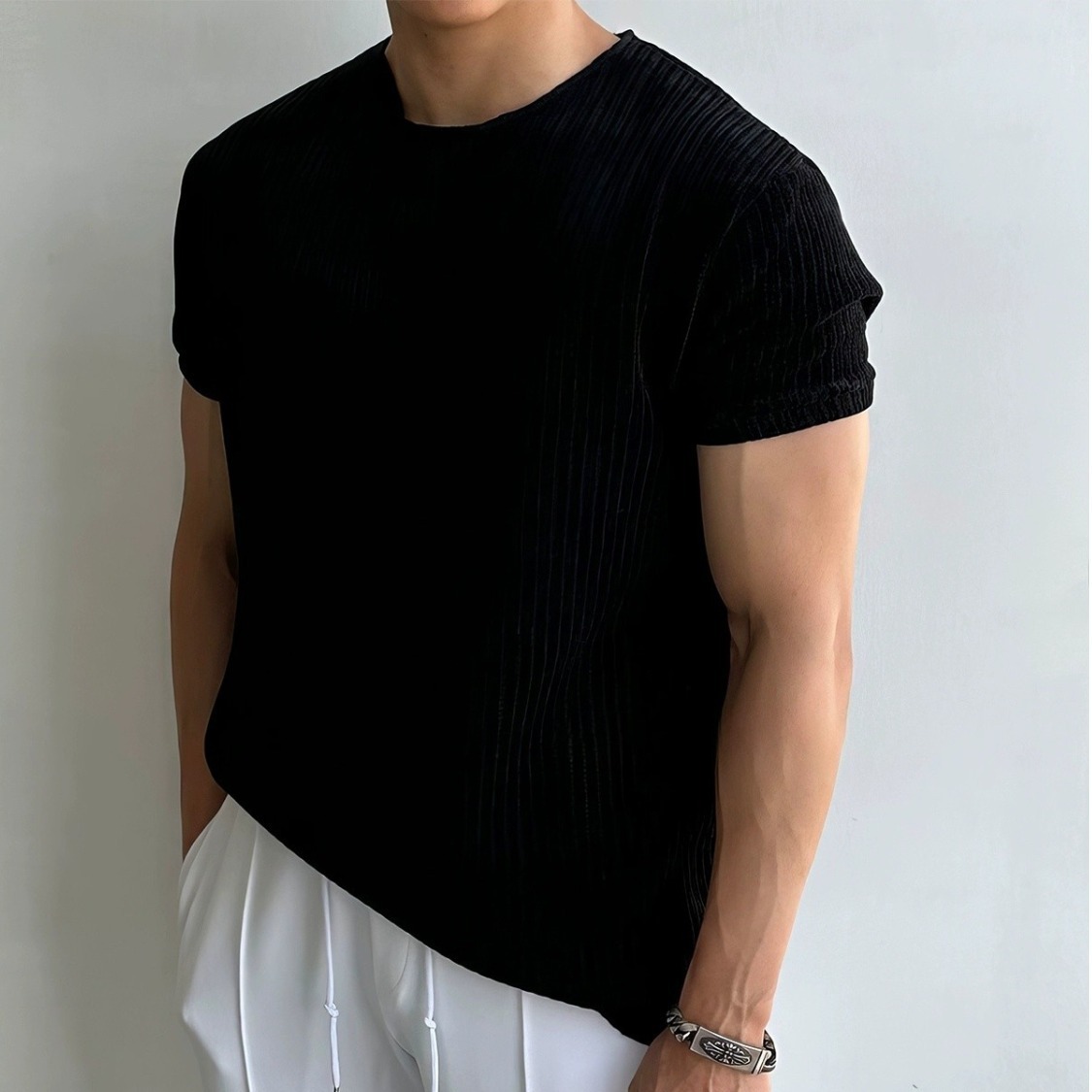 Sweater Round Neck T-Shirt - Image 6