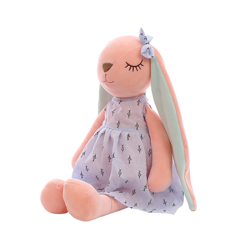 Long Ears Rabbit Plush Heart Rag Doll Toy - Image 3