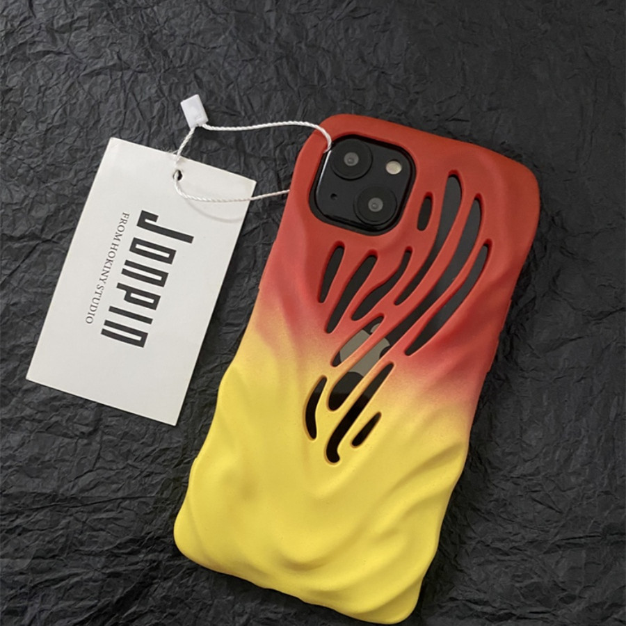 Titanium Gray Wind Hollowed Out Phone Case - Image 9