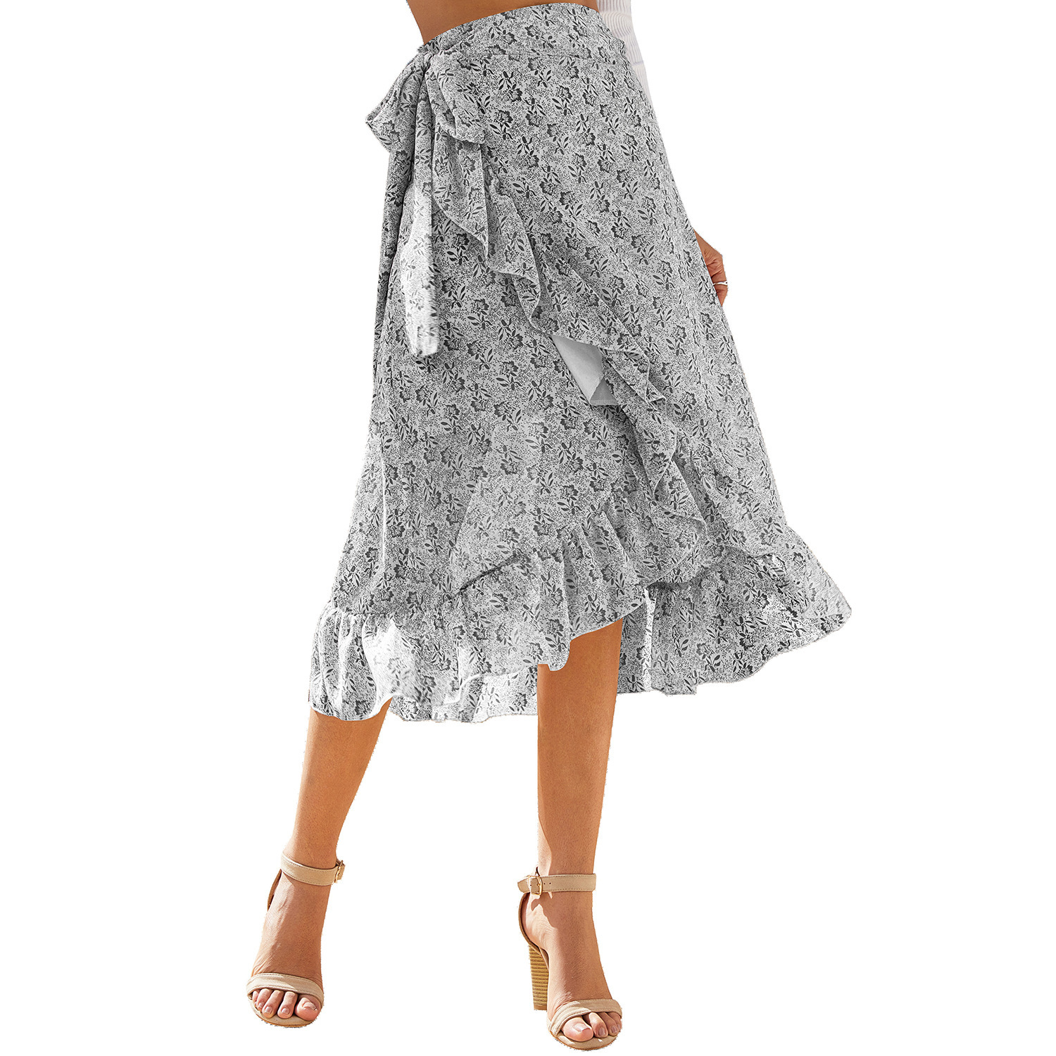 Long Black Knotted Woman Skirts - Image 5