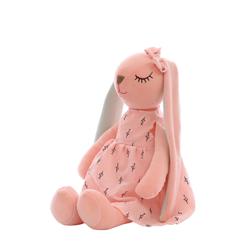 Long Ears Rabbit Plush Heart Rag Doll Toy - Image 4
