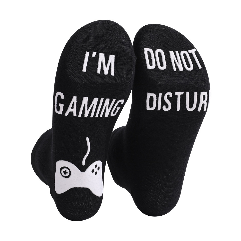 Letter Printing Pure Cotton Socks - Image 6