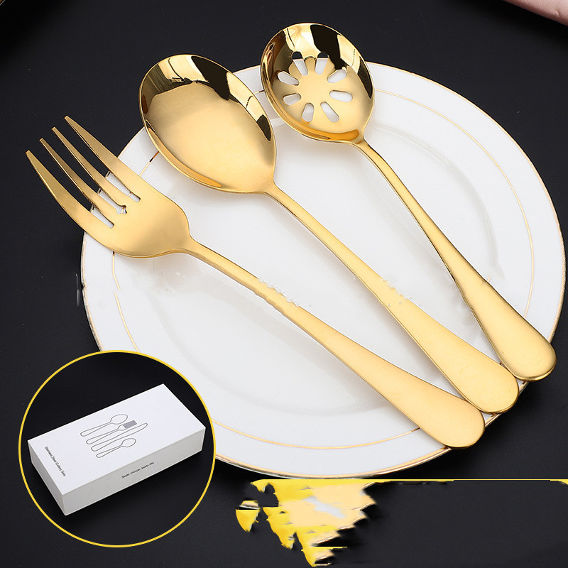 45-Piece Golden Cutlery - Image 3