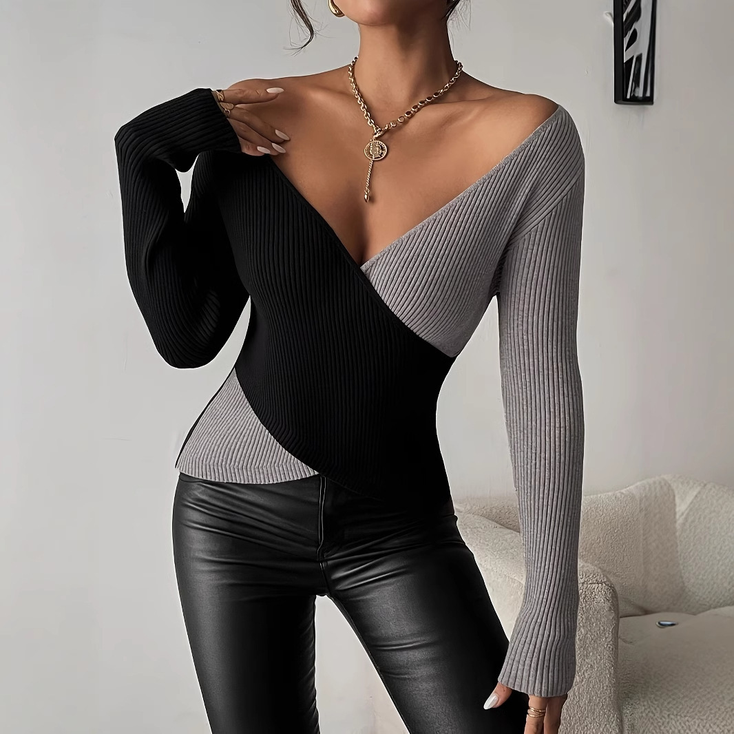 Mixed Color Stripe Knitwear - Image 2