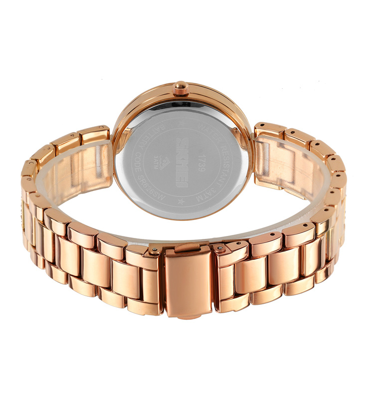 Gypsophila Diamond Shiny Gold Quartz Watch - Image 4