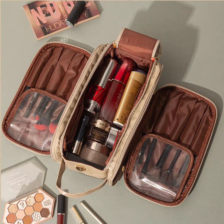 Large Capacity Double Zipper Wash Bag
