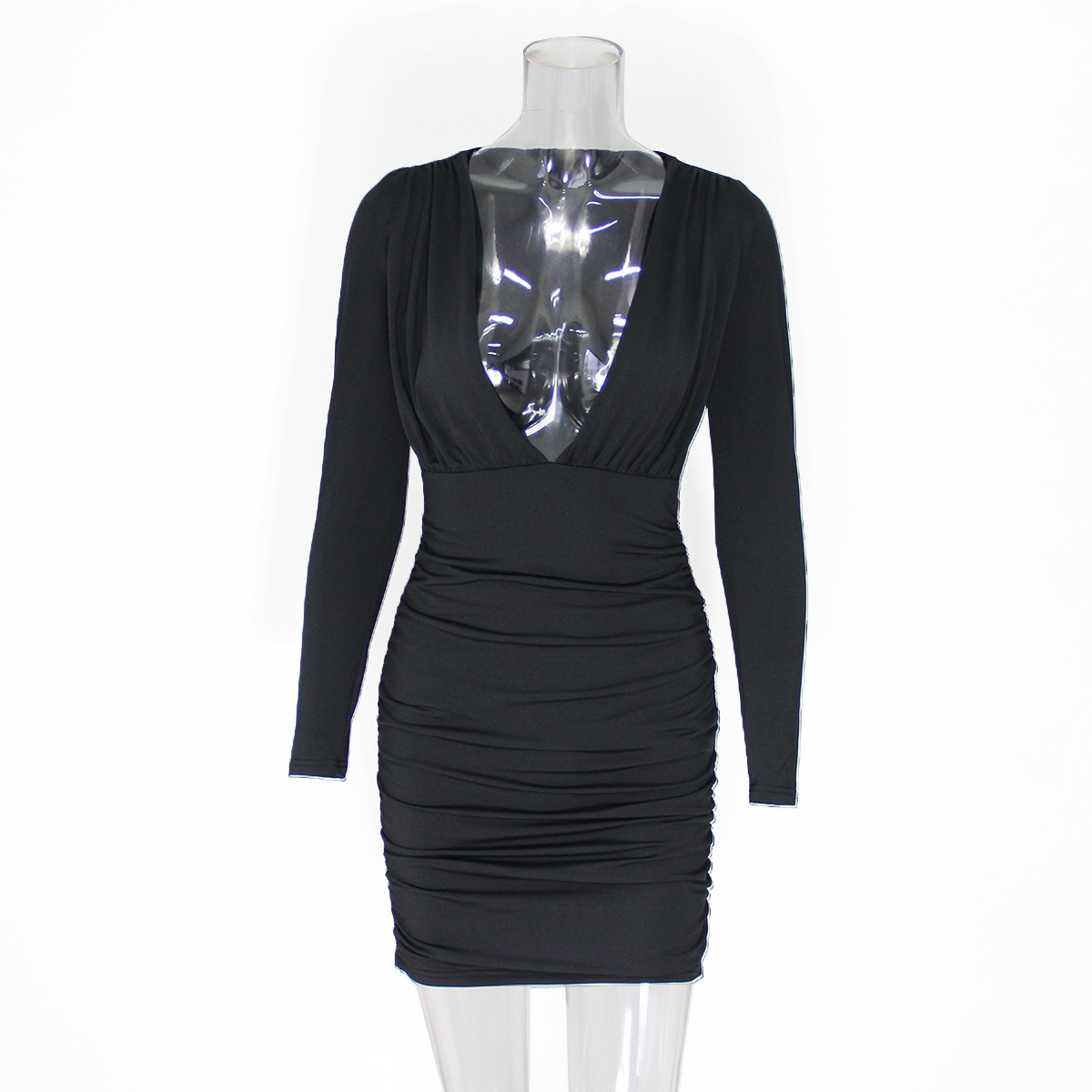 Front Cut Hip-Wrapped Dress Women - Image 4