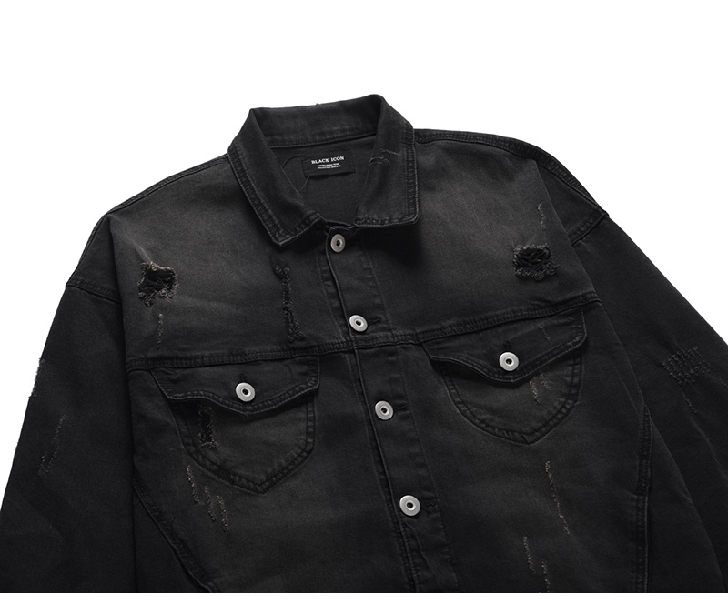 Distressed Denim Jacket - Image 6