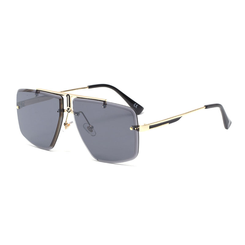 Rimless Cut-Edge Square Sunglasses - Image 5