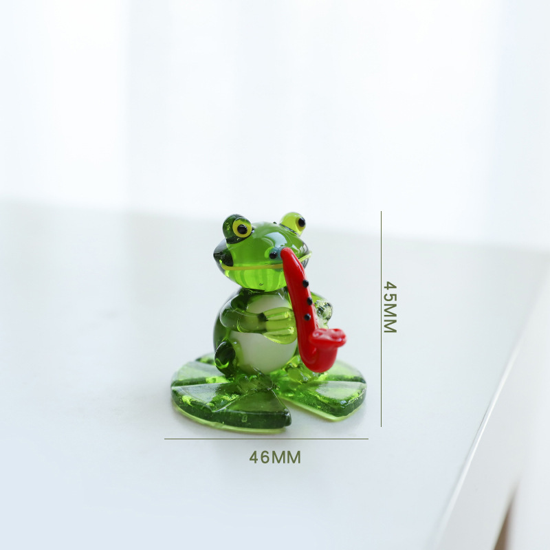 Home Decor Glass Frog Ornament - Image 5
