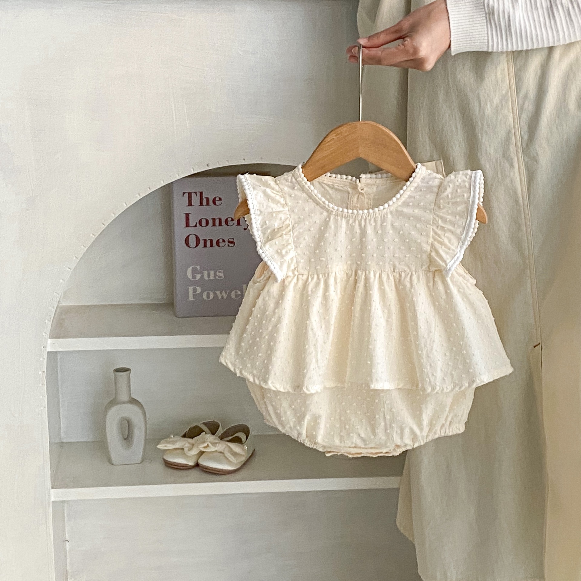 Stitching Sleeves Princess Rompers - Image 9