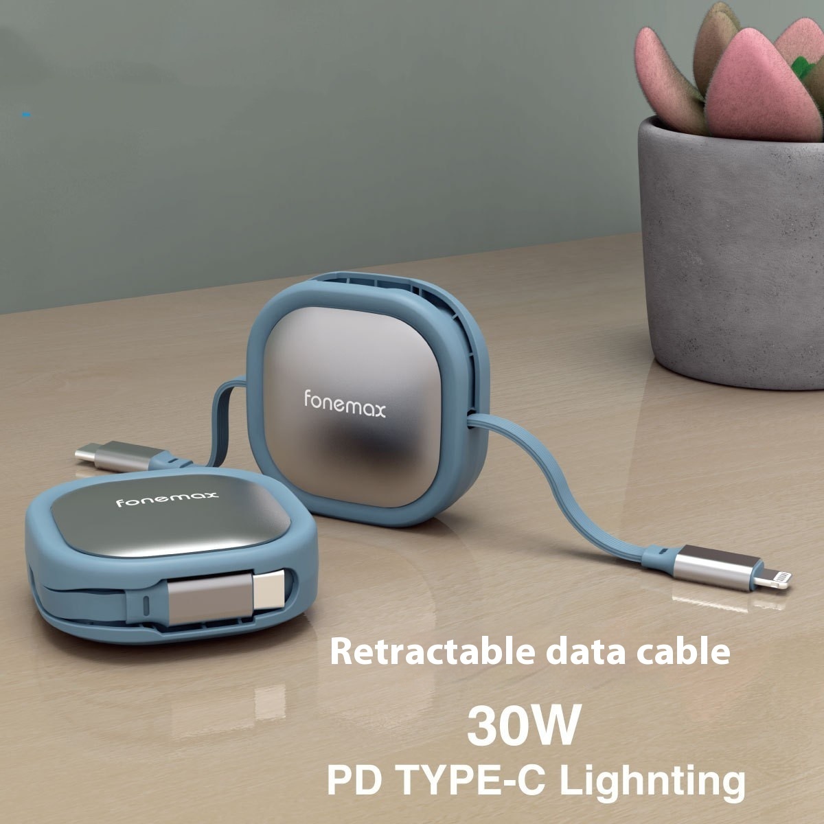Telescopic Data Cable Mobile Phone PD Fast Charging