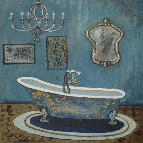 Modern Retro Bathroom Canvas Mural Poster Wall - Image 7