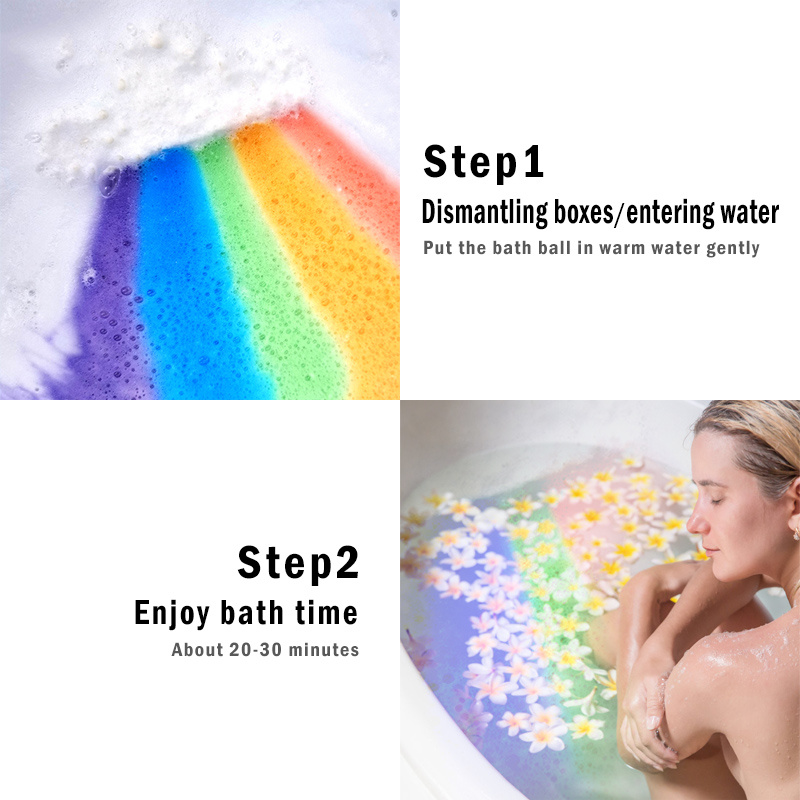 Rainbow Cloud Salt Essential Oil Ball