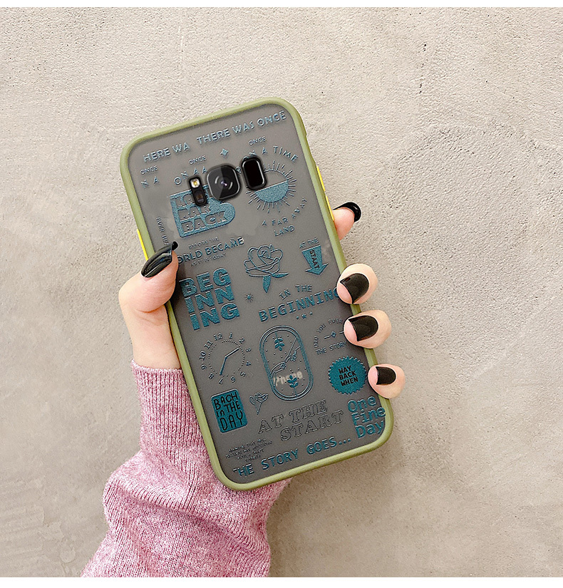 English Label Frosted Phone Case - Image 3