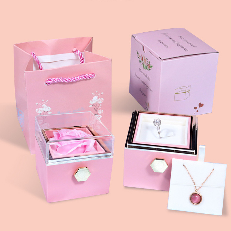 Creative Rotating Soap Flower Rose Gift Box - Image 5