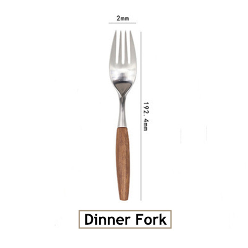 Stainless Steel Log Handle Cutlery Set - Image 7