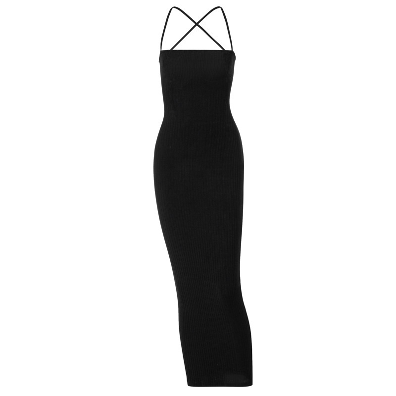 Autumn Sexy Halter Back Strap Dress - Image 5