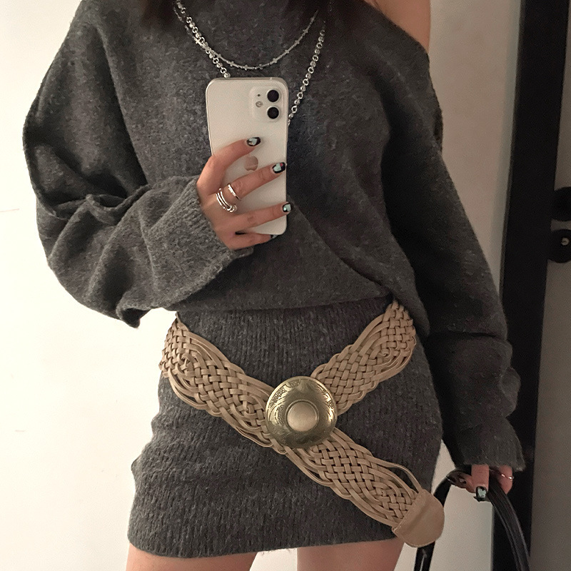 Bohemian Wide Woven Belt Women - Image 6