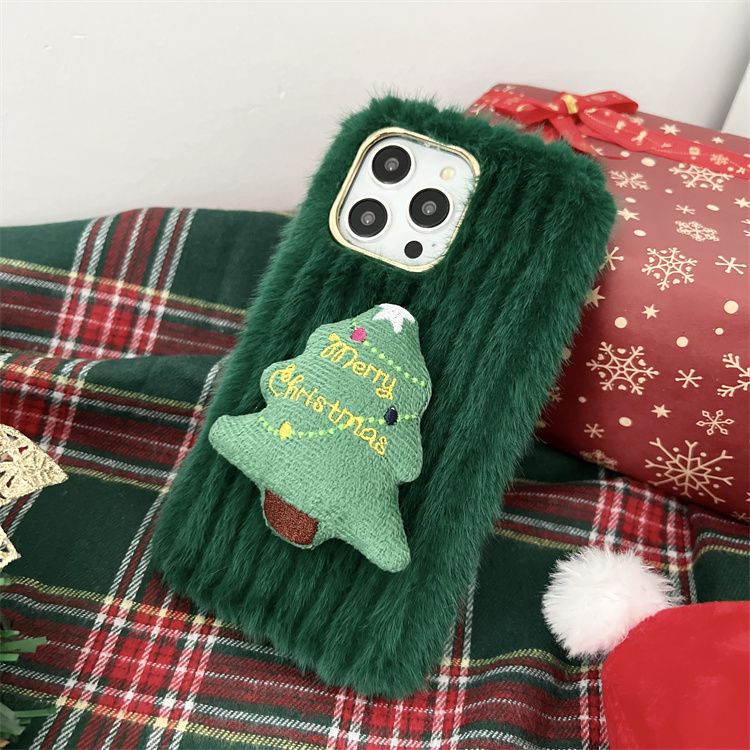 Plush Christmas Thermal Phone Case - Image 3