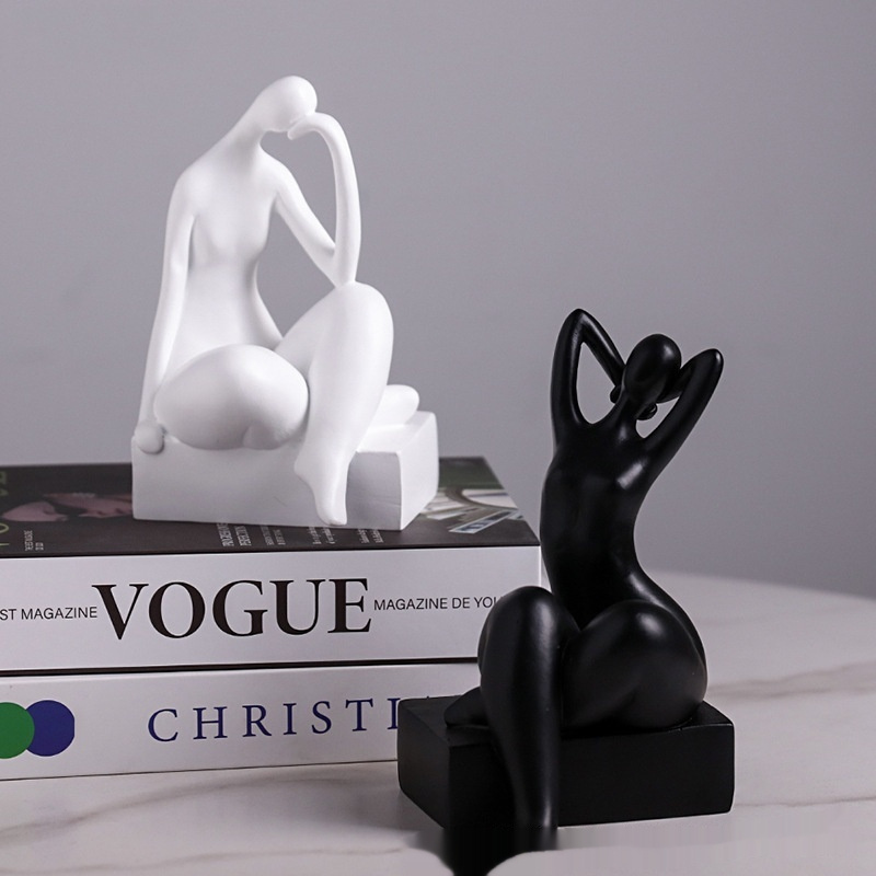 Modern Bookend Character Ornaments
