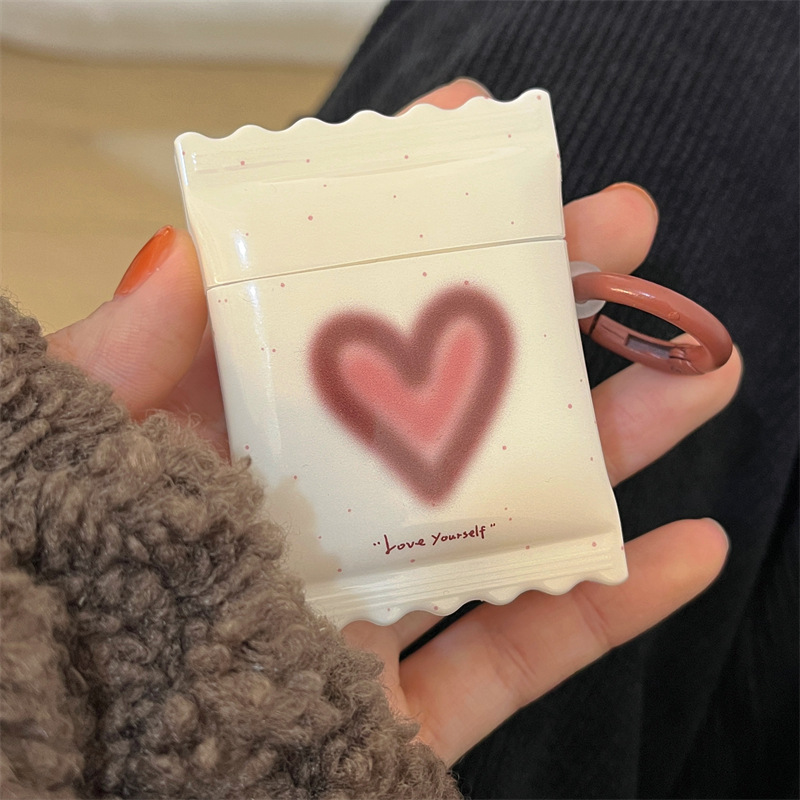 Brown Love Wireless Headset Case