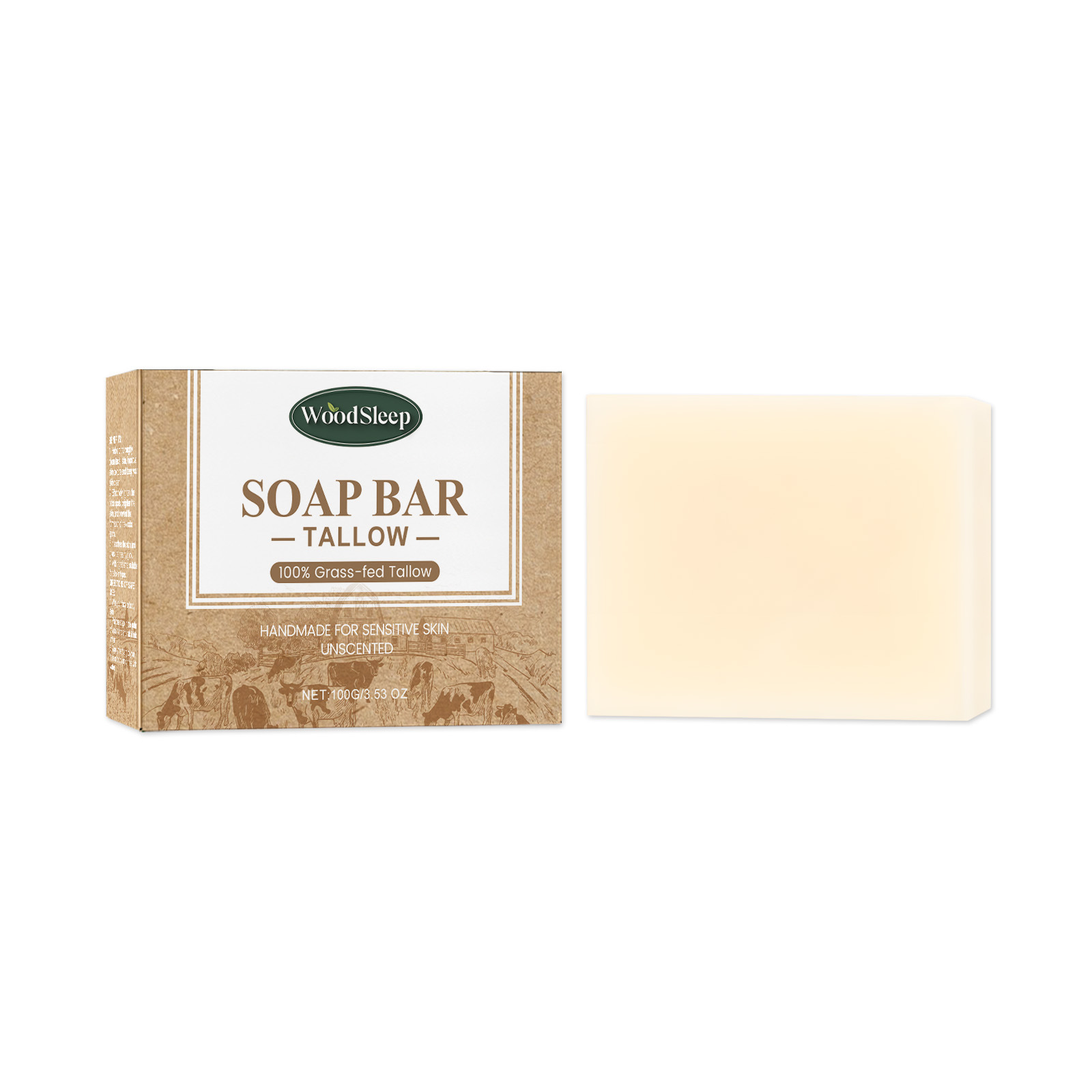 Nourishing Tallow Body Cleaning Bath Soap - Image 3