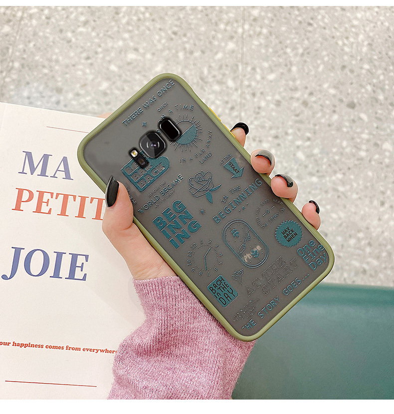 English Label Frosted Phone Case - Image 5