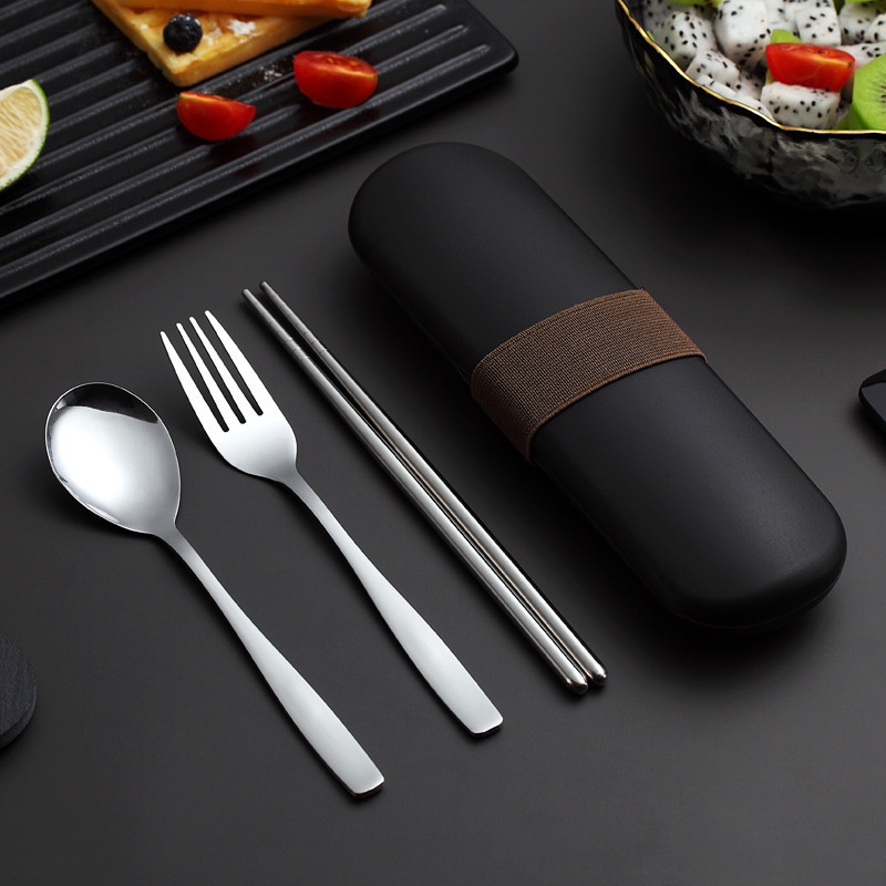 Portable Stainless Steel Cutlery Set with Box