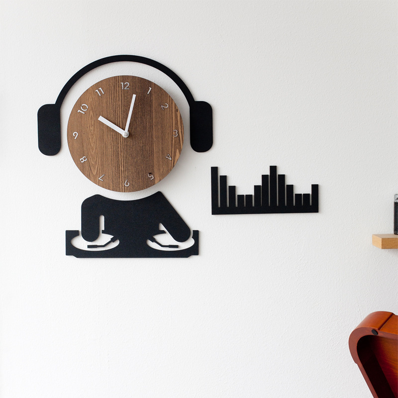 Silent Wooden Wall Clock