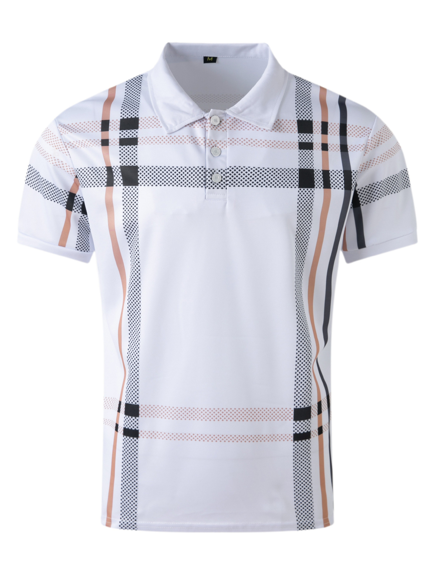 3D Digital Printing Lapel Short Sleeve Pullover - Image 4