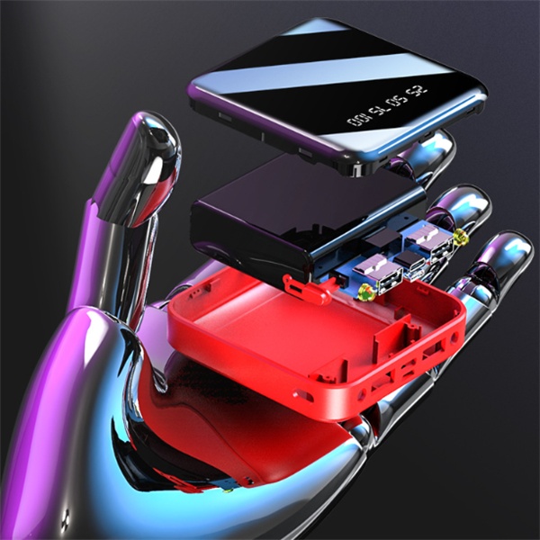 Portable Mirror Digital Display Power Bank - Image 2