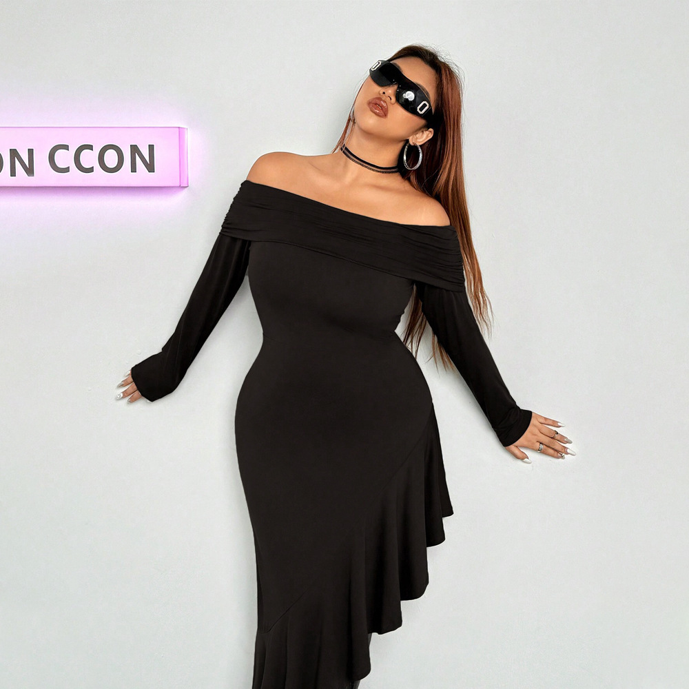 Women's Low Shoulder Elegant Dress