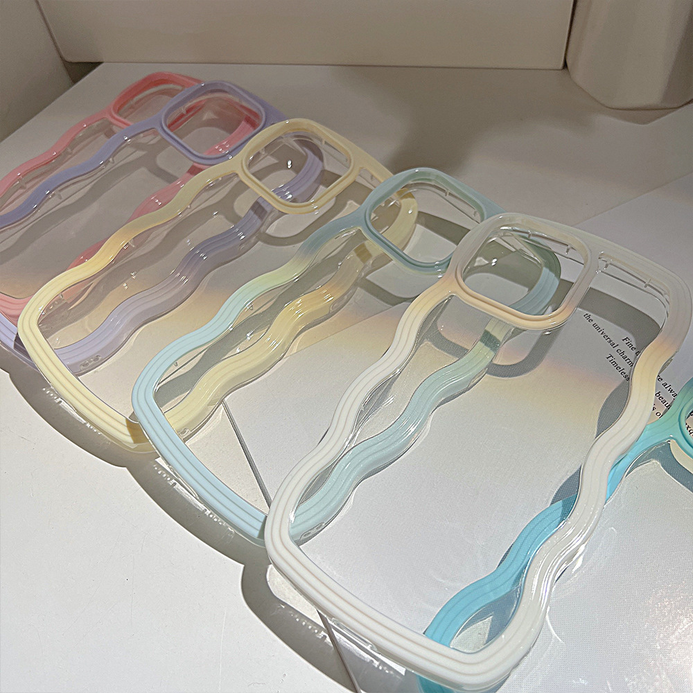 Solid Simple Candy Wave Border Phone Case - Image 9