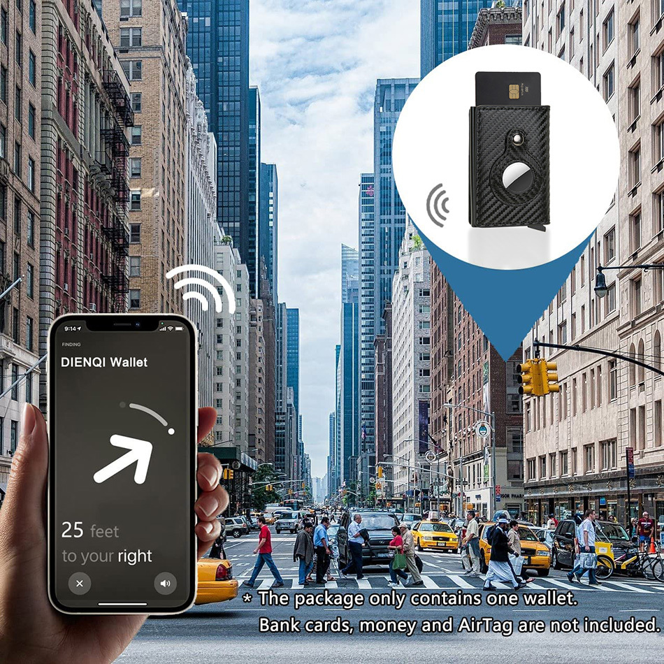 Anti Theft Multi-functional Rfid AirTag Wallet - Image 7
