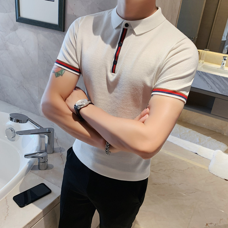 Short Sleeve British Slim-Fitting Lapel