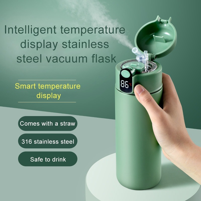316 Stainless Steel Large Capacity Insulation Cup with Straw - Image 10